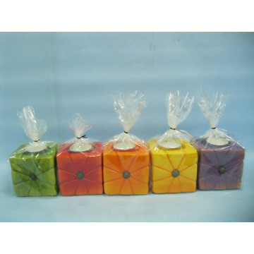 Pumpkin Candlestick Shape Ceramic Crafts (LOE2366B-7z)